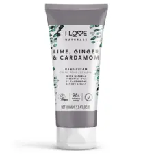 Hand Cream Naturals - Lime, Ginger & Cardamon